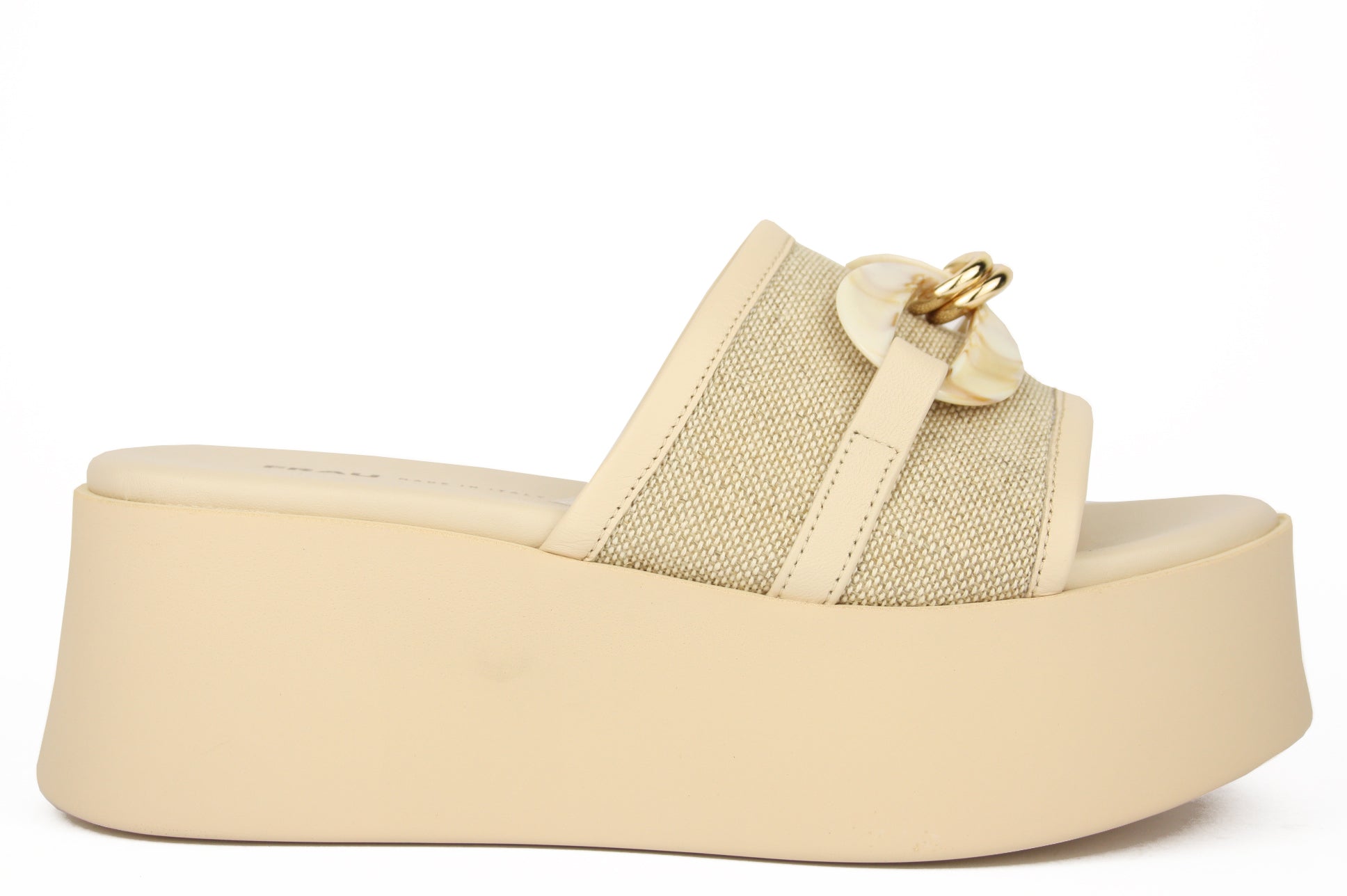 88F4 BEIGE CIABATTA SANDALO DONNA