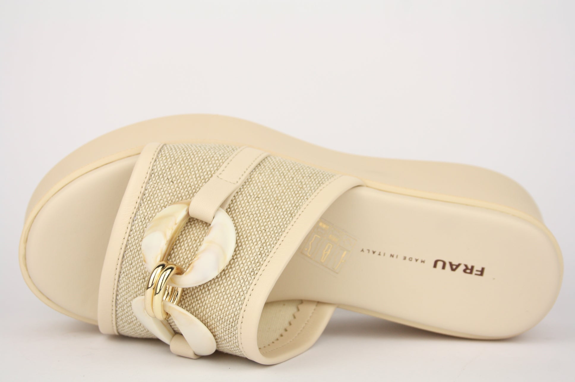 88F4 BEIGE CIABATTA SANDALO DONNA