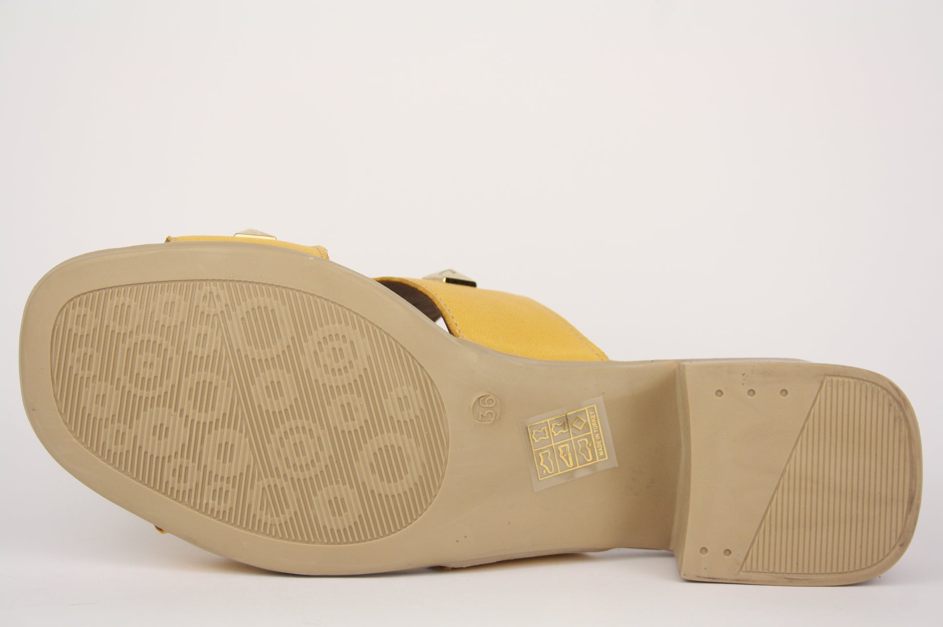 K56018B GIALLO CIABATTA SANDALO DONNA