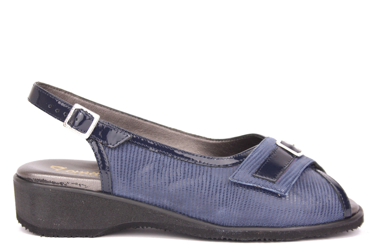 JENNIFER LARGE BLU SANDALO DONNA