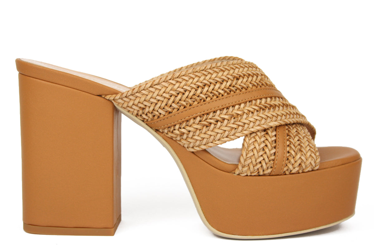 947 CUOIO CIABATTA SANDALO DONNA