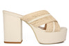 947 BEIGE CIABATTA SANDALO DONNA