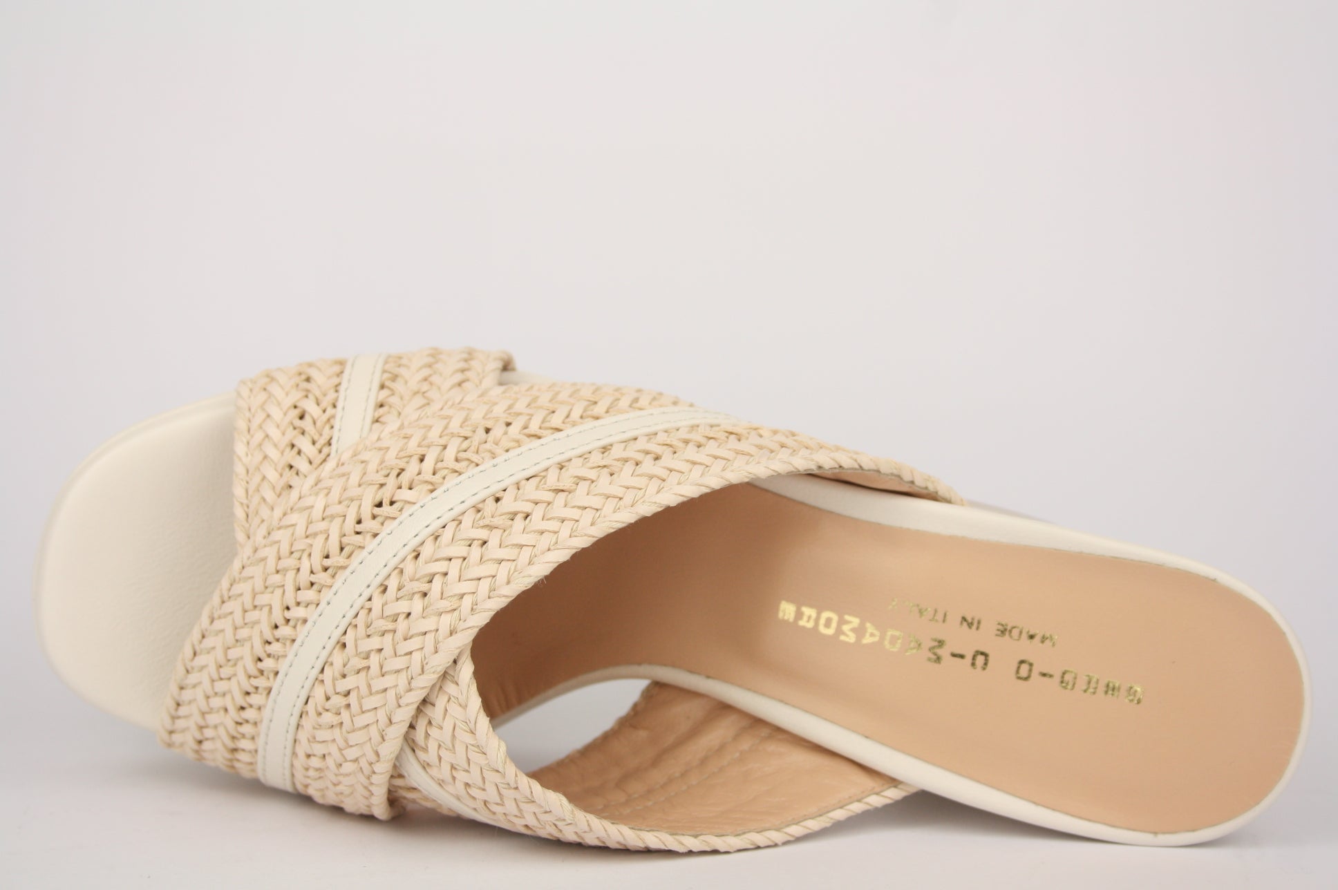 947 BEIGE CIABATTA SANDALO DONNA