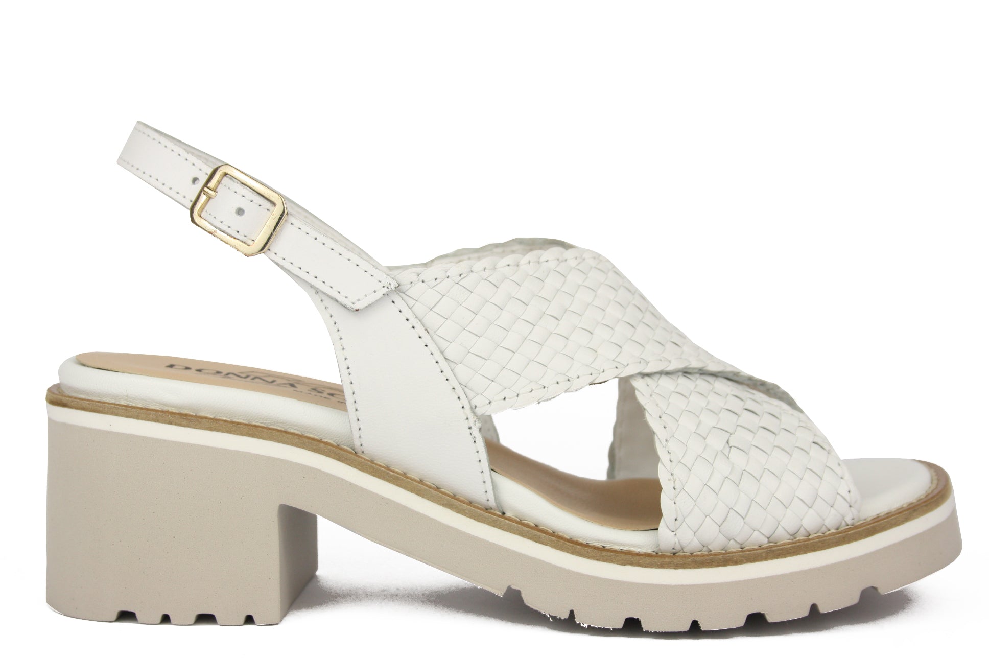 D1442 BIANCO SANDALO DONNA