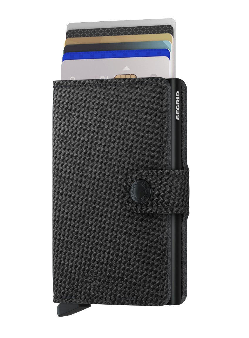 MINIWALLET CARBON NERO MINI PORTAFOGLO PORTACARD UNISEX ACCESSORI