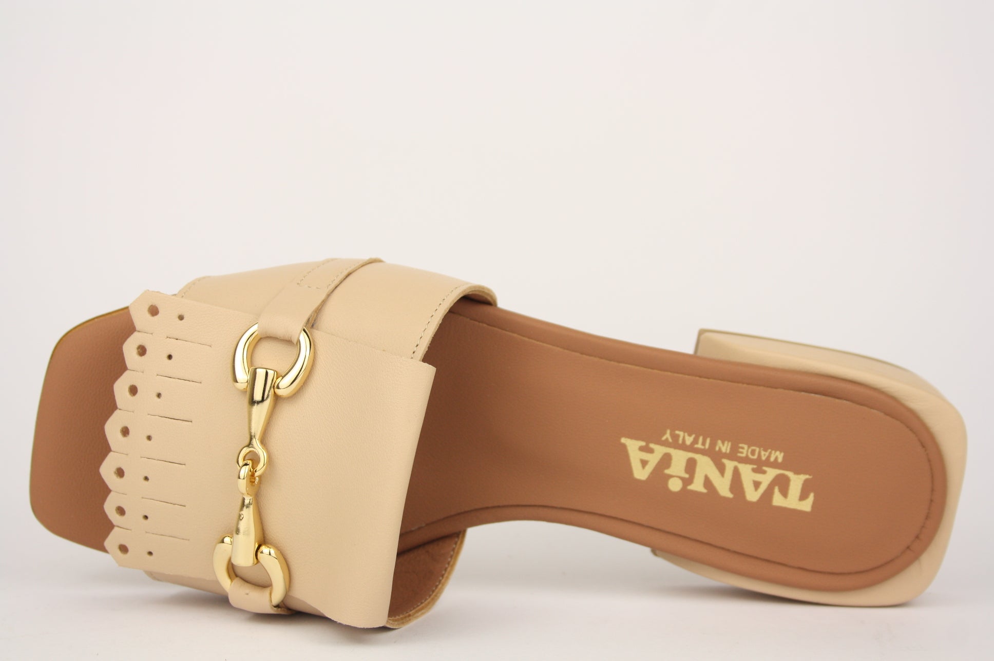 1630 BEIGE CIABATTA SANDALO DONNA
