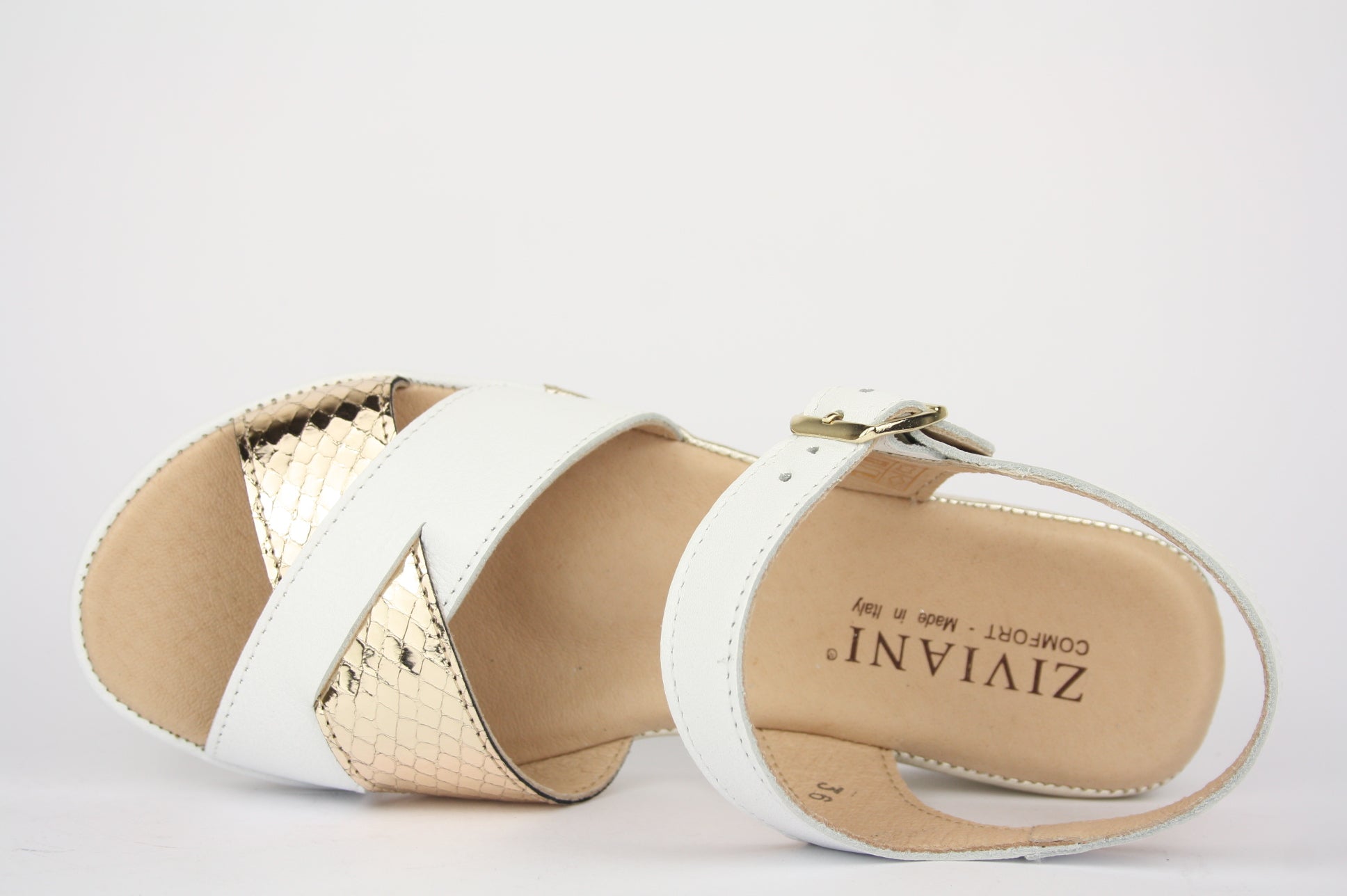 257 CAPRI BIANCO SANDALO DONNA