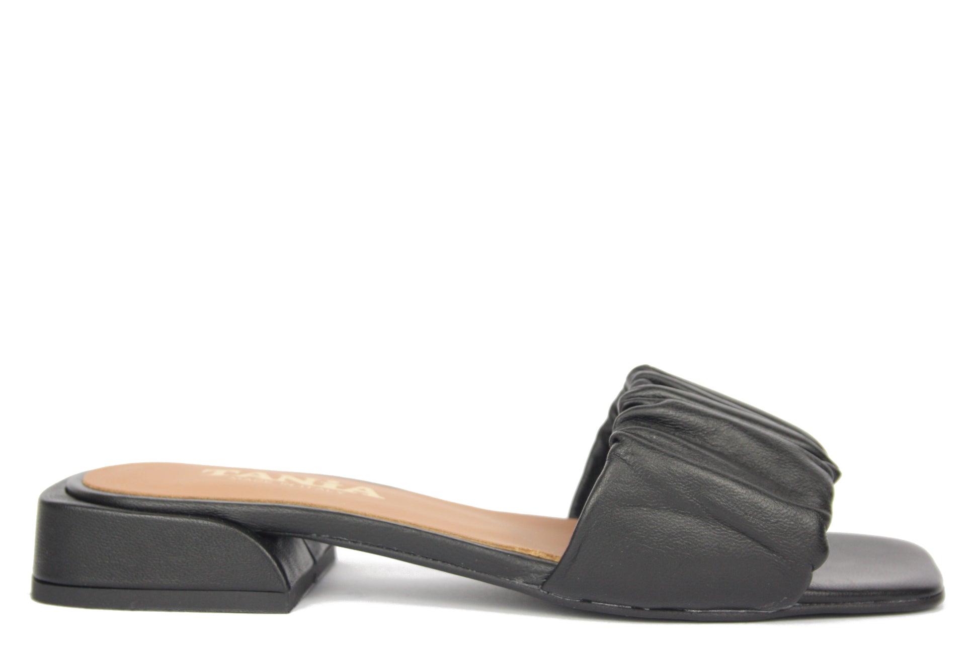 1611 NERO CIABATTA SANDALO DONNA