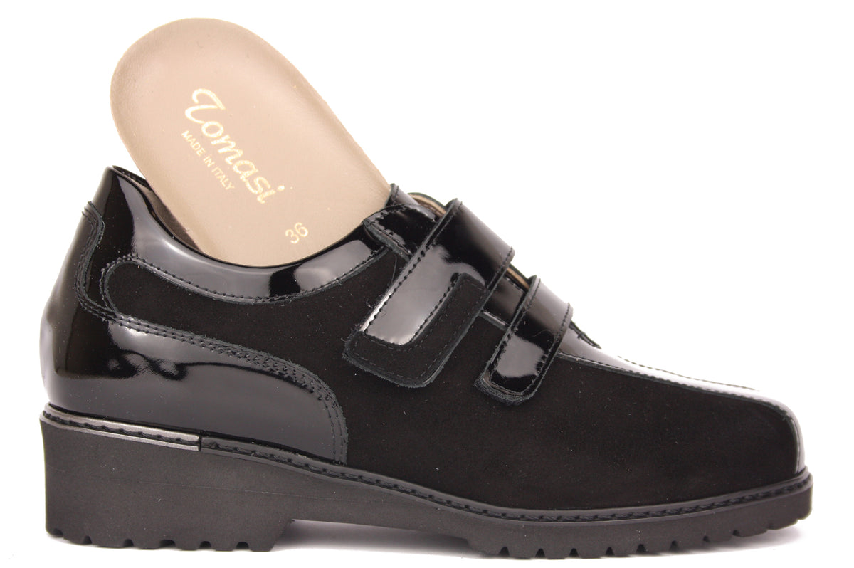 JOLE - NEW ALMA NERO CHIUSURA A STRAPPO DONNA