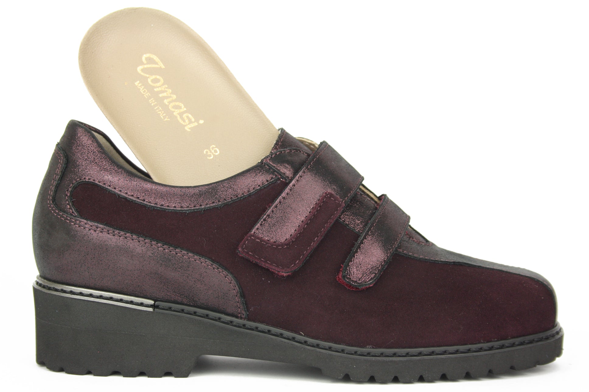JOLE - NEW ALMA BORDEAUX CHIUSURA A STRAPPO DONNA