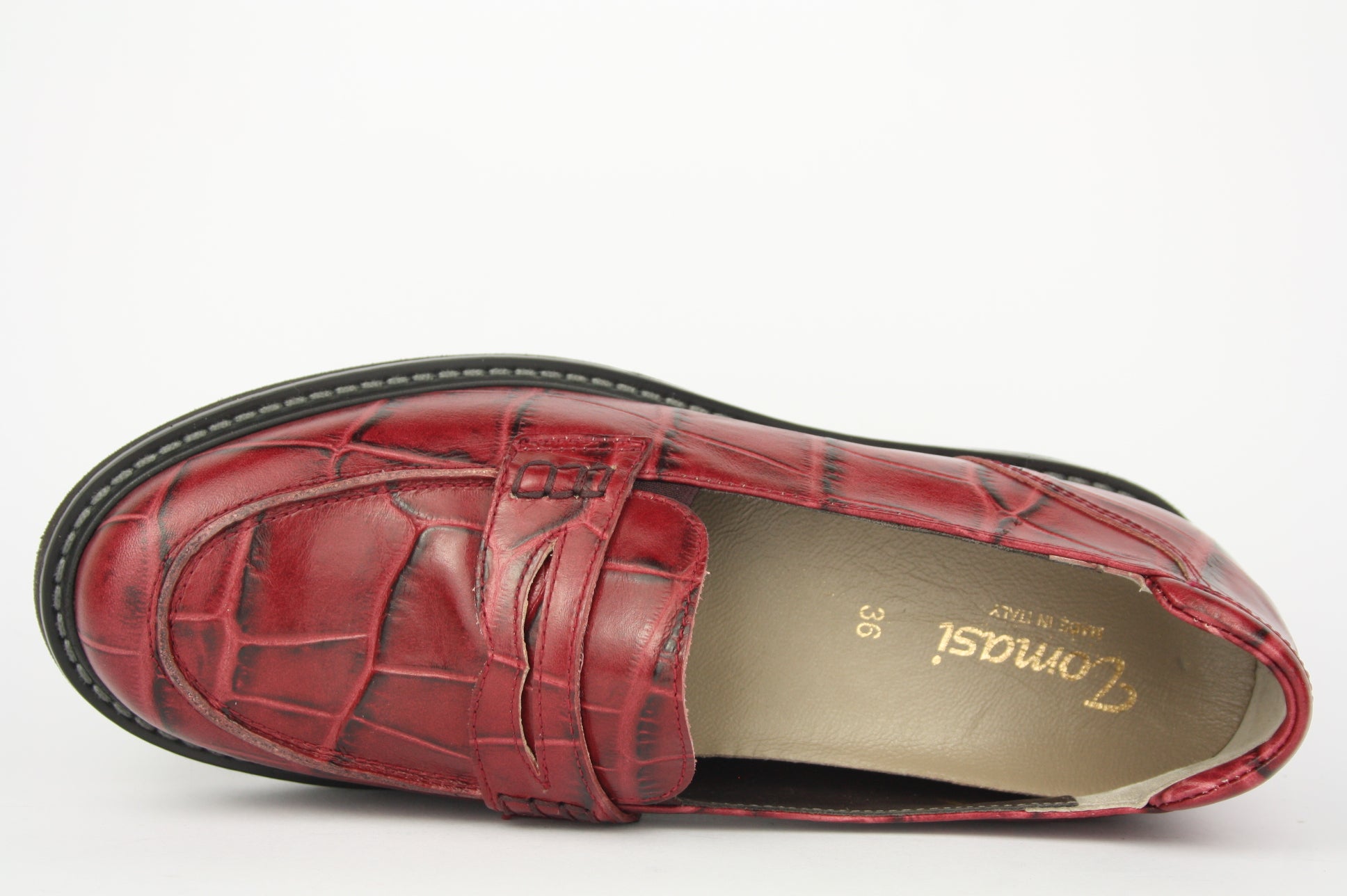 PAGGET - N.ALMA BORDEAUX MOCASSINO DONNA