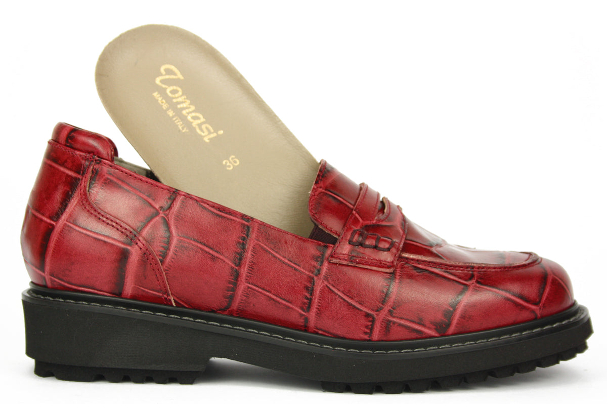 PAGGET - N.ALMA BORDEAUX MOCASSINO DONNA