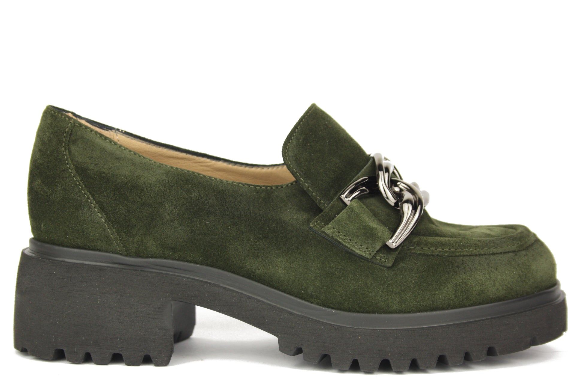 D1611 VERDE MOCASSINO DONNA