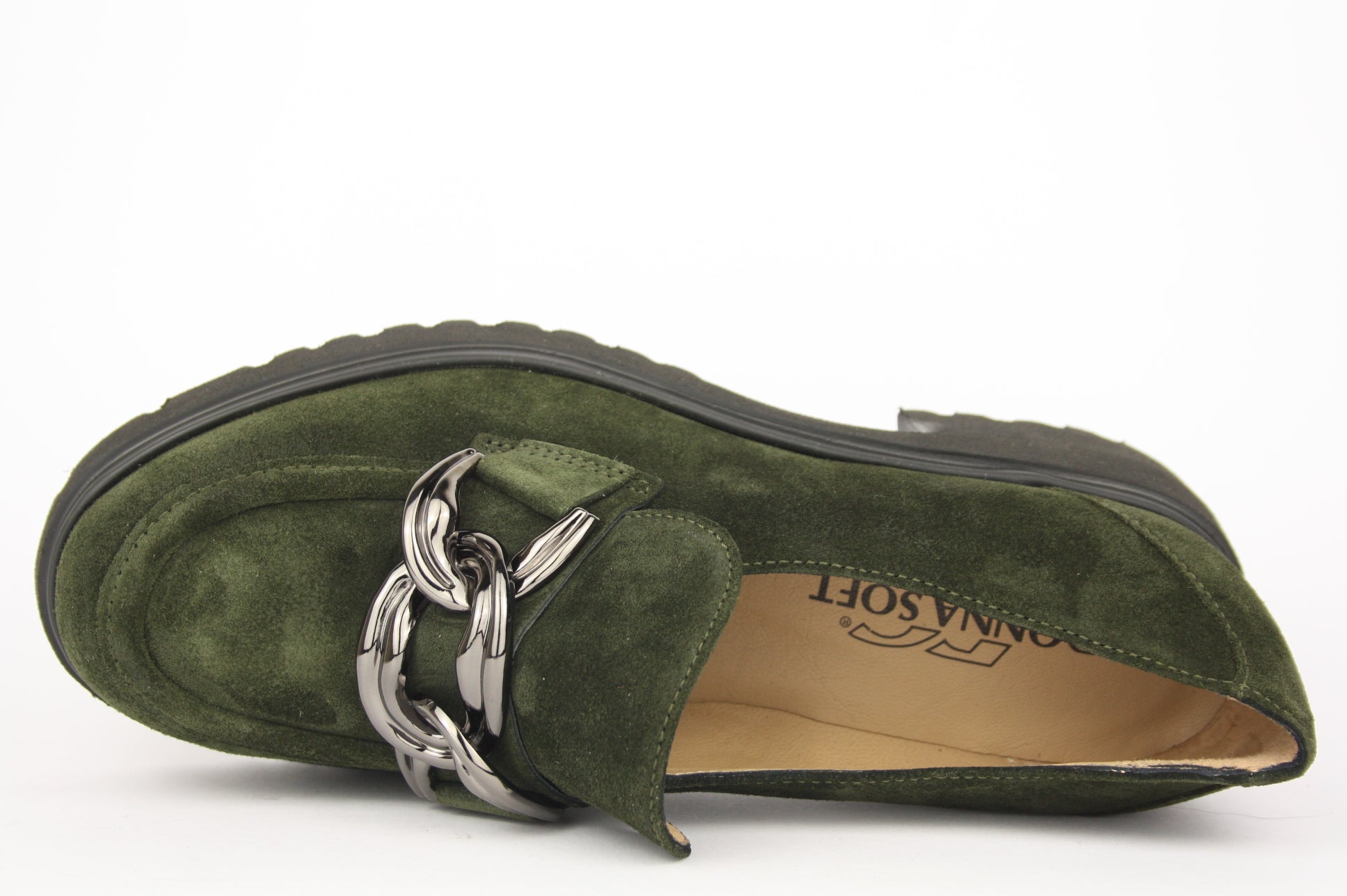 D1611 VERDE MOCASSINO DONNA