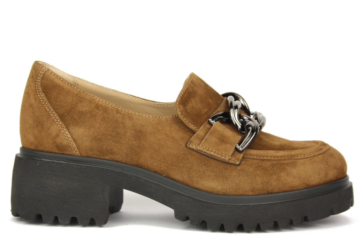 D1611 CUOIO MOCASSINO DONNA