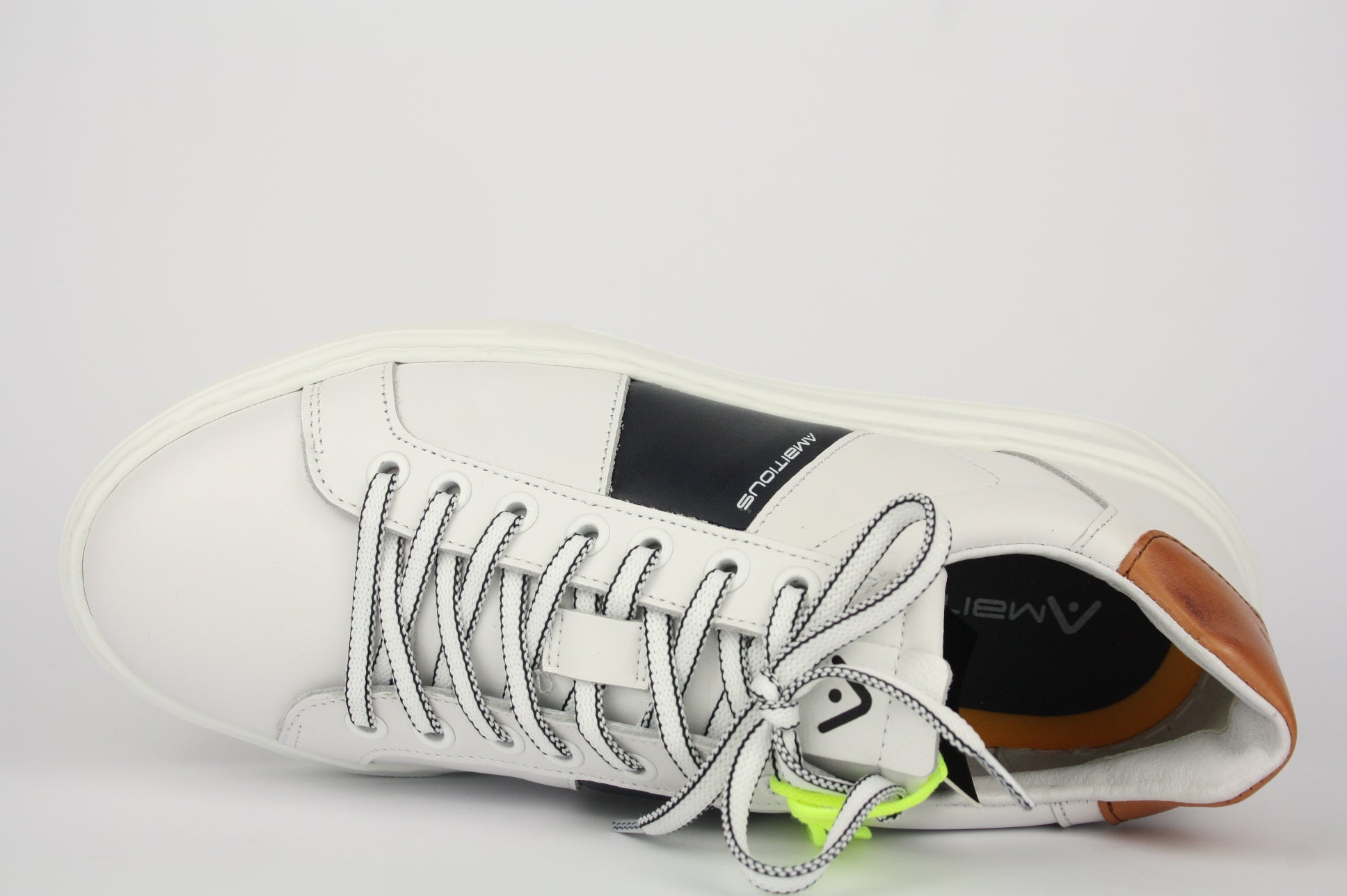 12862A BIANCO LACCI UOMO