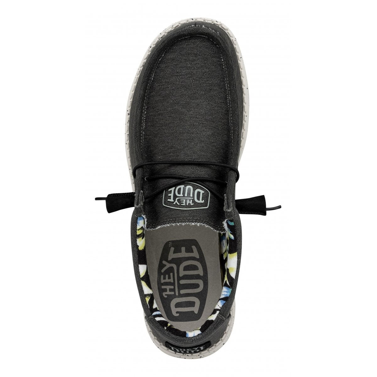 WALLY STRETCH CANVAS NERO LACCI UOMO
