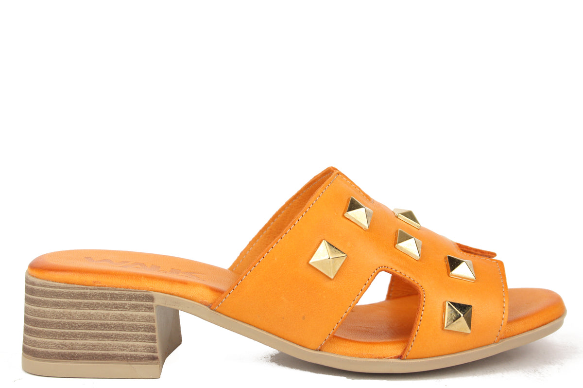 K56018 ARANCIO CIABATTA SANDALO DONNA