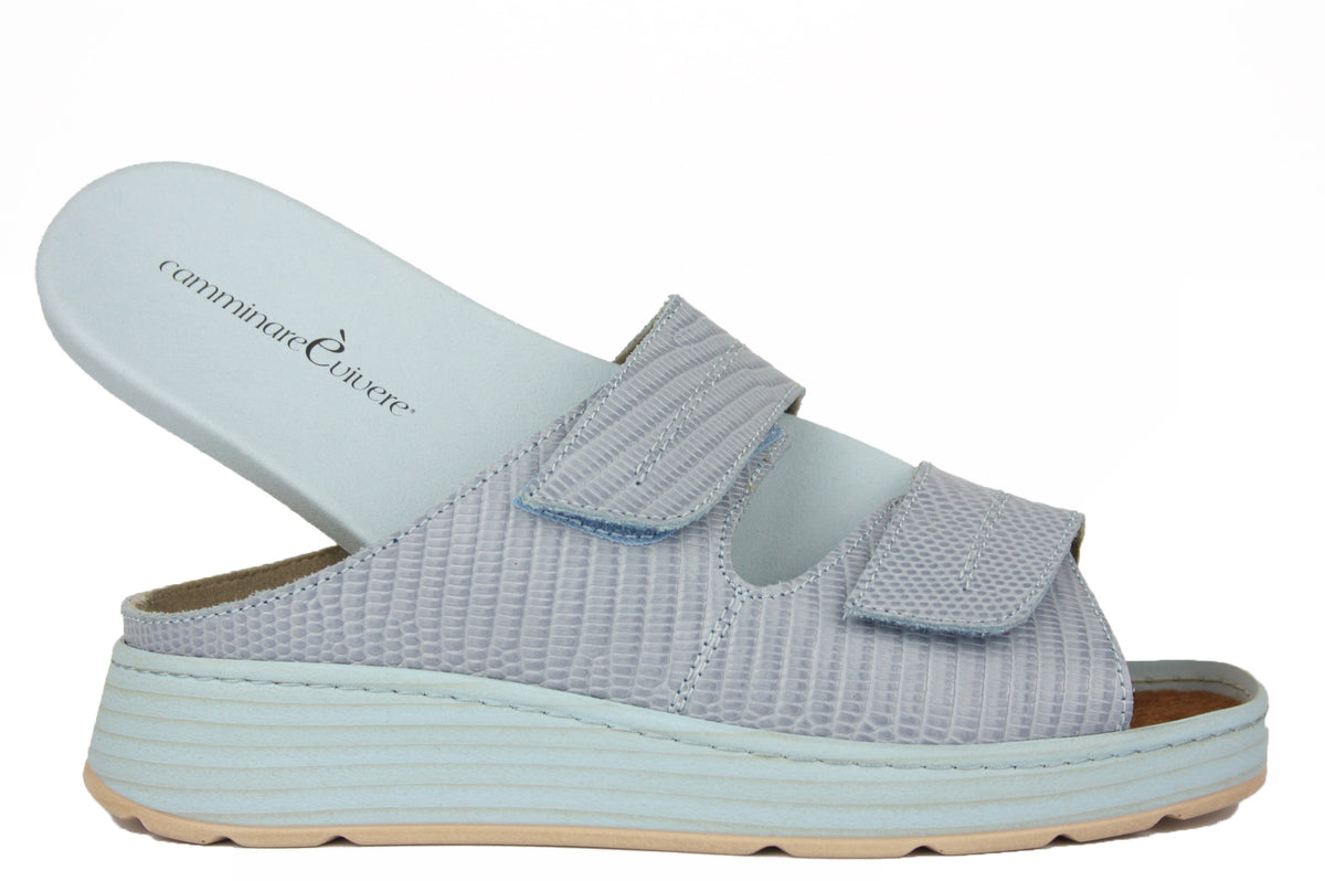 KALANIA-CAMM.VIVERE CELESTE CIABATTA SANDALO DONNA
