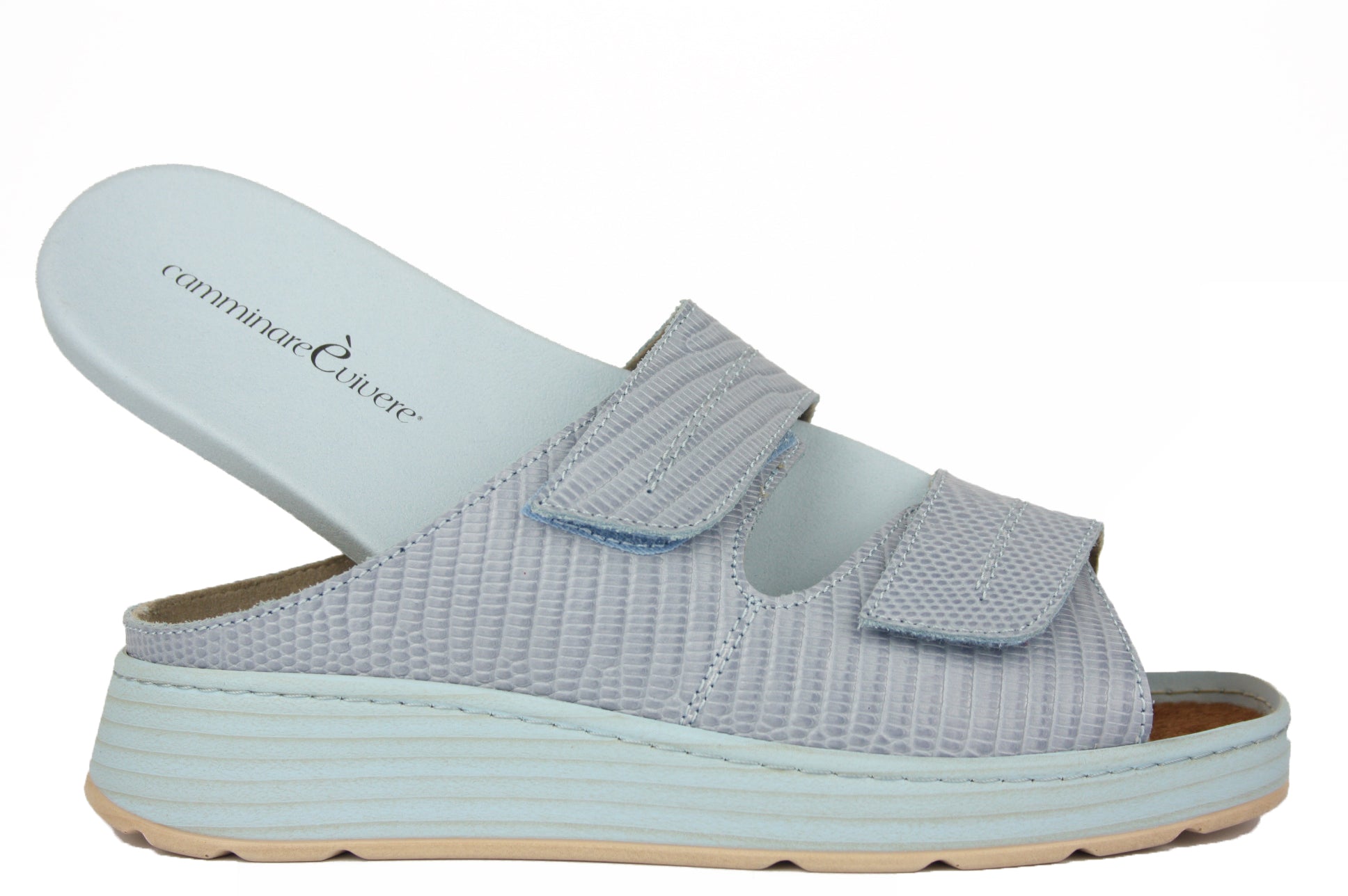 KALANIA-CAMM.VIVERE CELESTE CIABATTA SANDALO DONNA