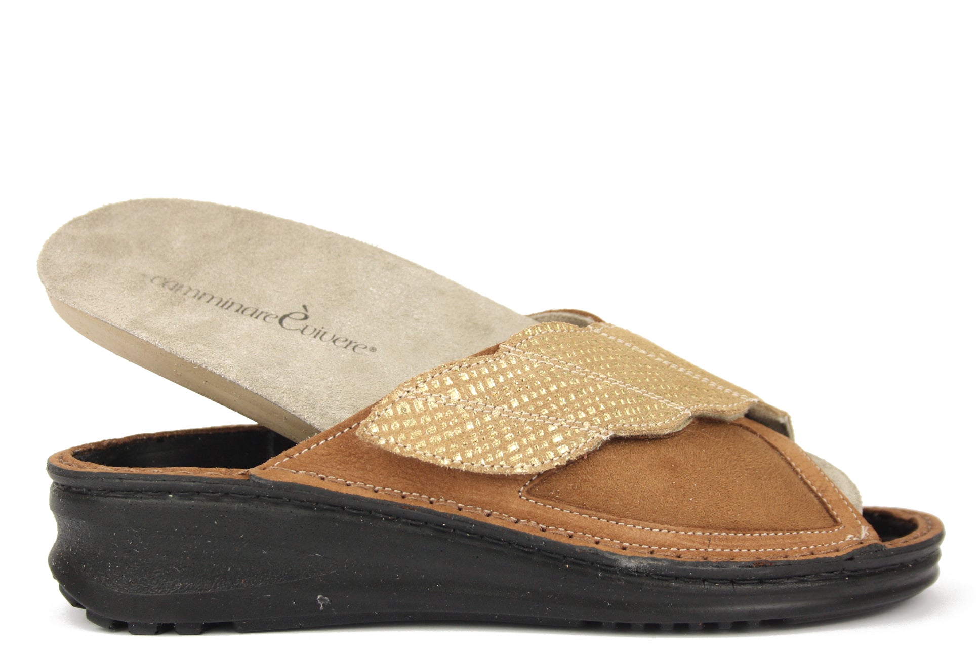 GRADO - CAMM.VIVERE CUOIO CIABATTA SANDALO DONNA