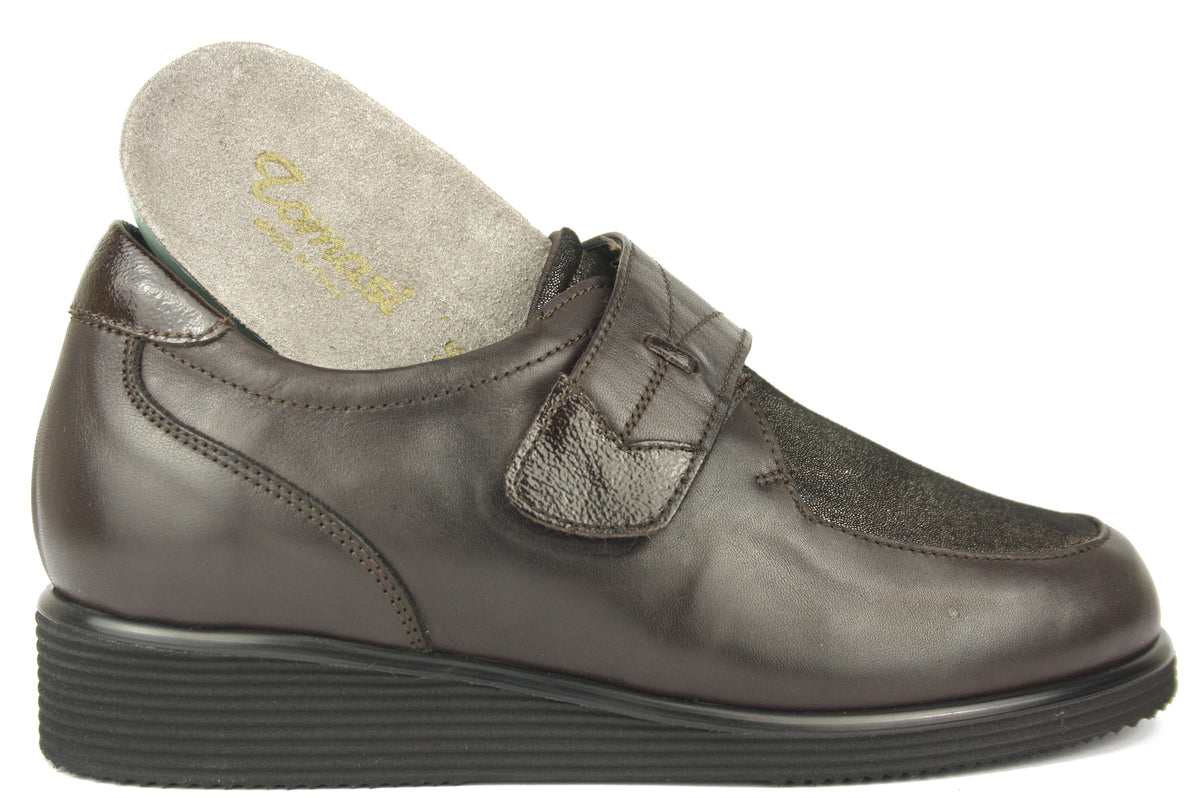 EMILIA - ALPI MARRON CHIUSURA A STRAPPO DONNA