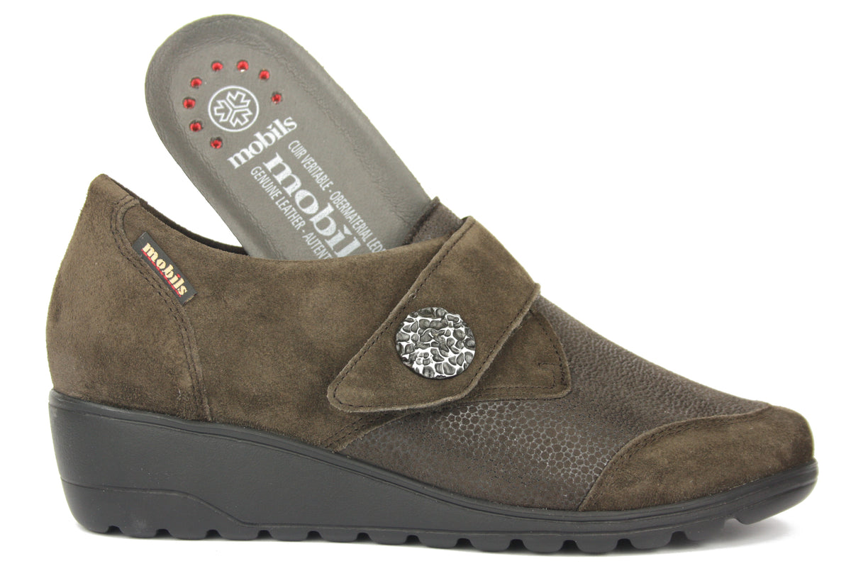 BRANDA MARRON CHIUSURA A STRAPPO DONNA