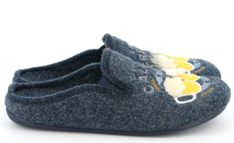 LECY CI2573 BLU PANTOFOLA PUNTA CHIUSA PANTOFOLE
