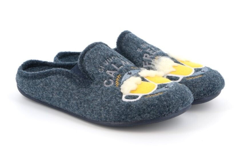 LECY CI2573 BLU PANTOFOLA PUNTA CHIUSA PANTOFOLE