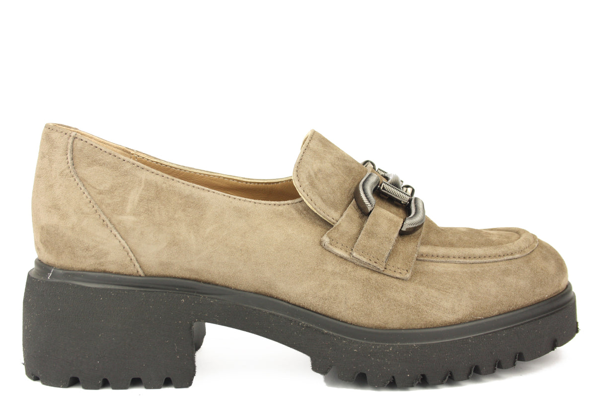 D1882 TAUPE MOCASSINO DONNA