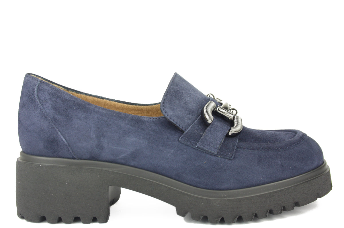 D1882 BLU MOCASSINO DONNA