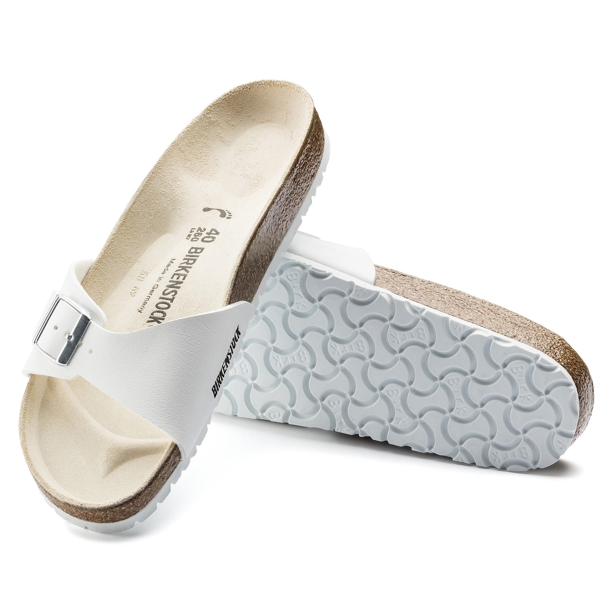 MADRID BIANCO CIABATTA SANDALO UNISEX CALZATURE