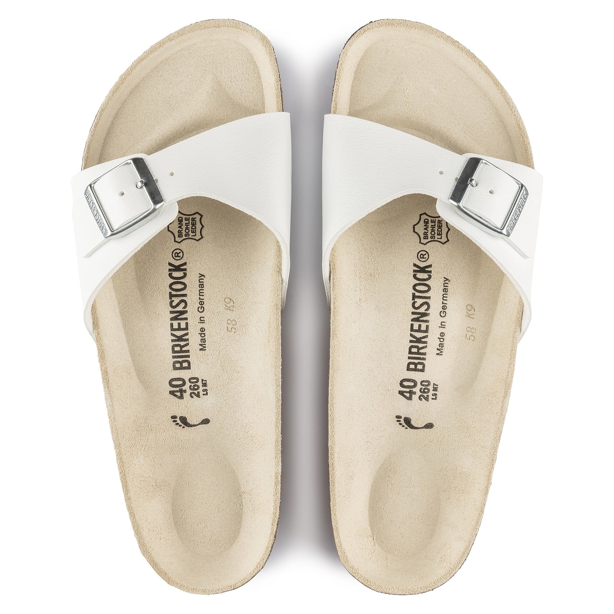 MADRID BIANCO CIABATTA SANDALO UNISEX CALZATURE