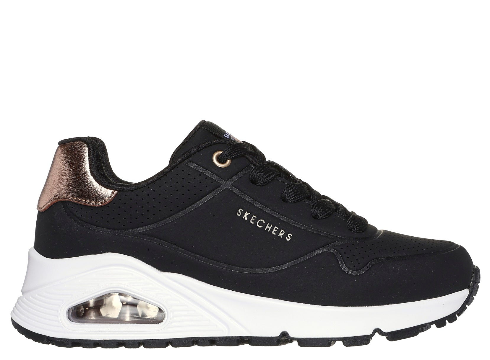 310545L UNO SHIMMER NERO LACCI BAMBINO