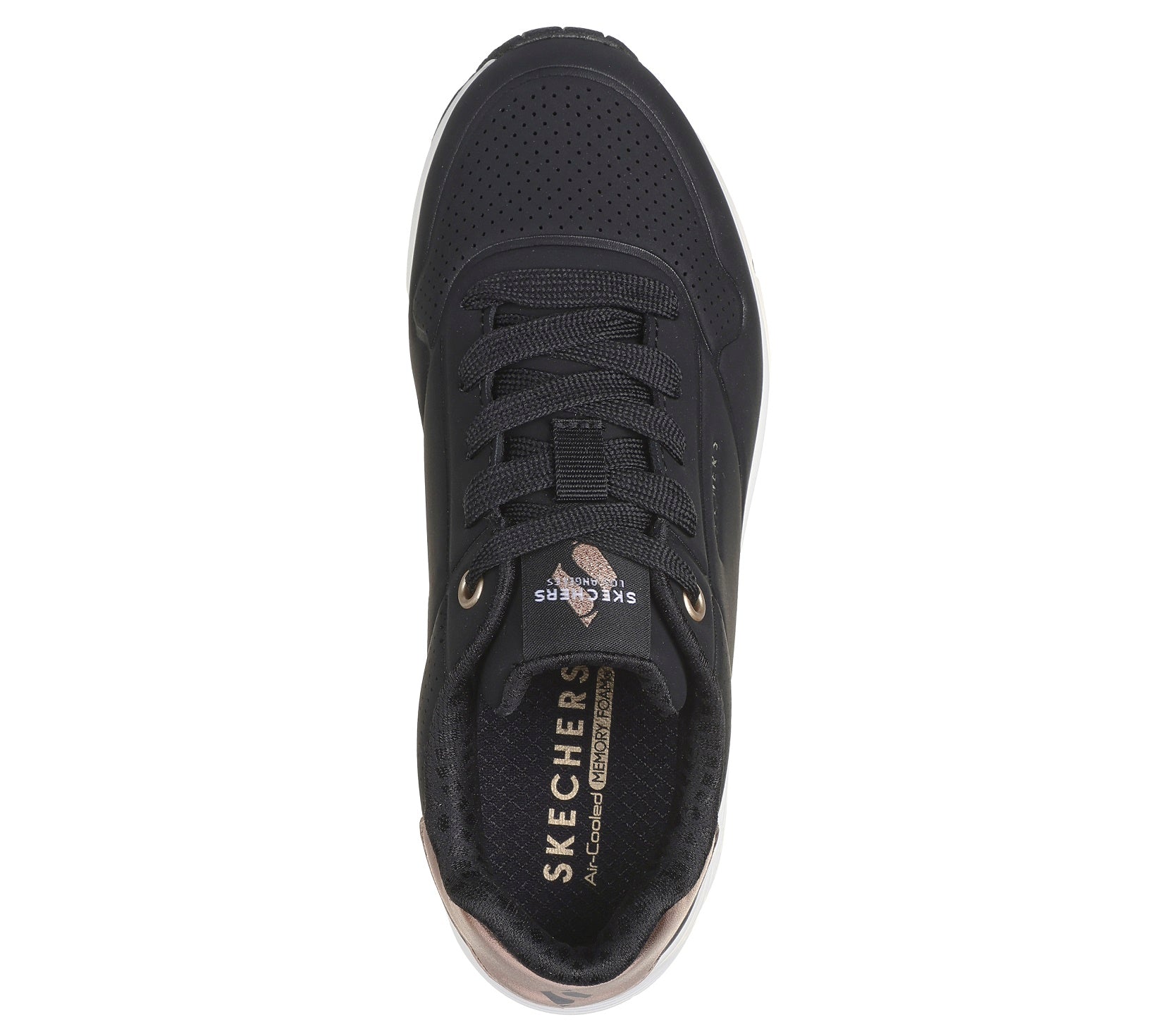 310545L UNO SHIMMER NERO LACCI BAMBINO