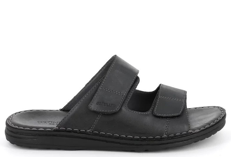 LAPO CI2691 NERO CIABATTA SANDALO UOMO