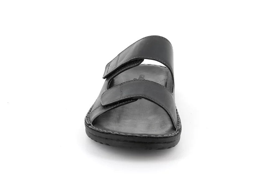 LAPO CI2691 NERO CIABATTA SANDALO UOMO