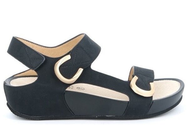 DIRA SA1057 NERO SANDALO DONNA