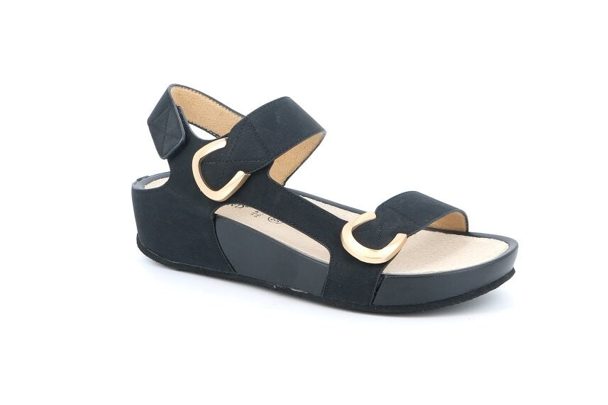 DIRA SA1057 NERO SANDALO DONNA