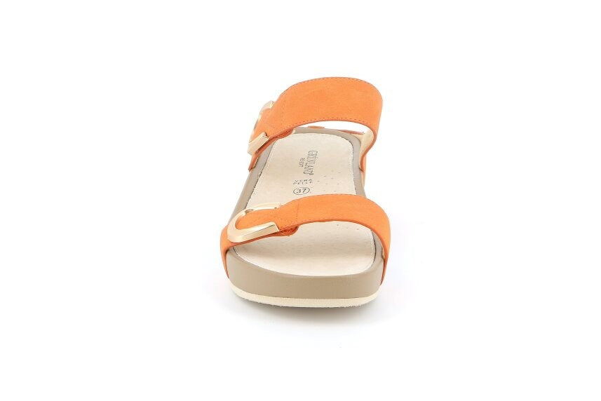 DIRA CI2577 ARANCIO CIABATTA SANDALO DONNA