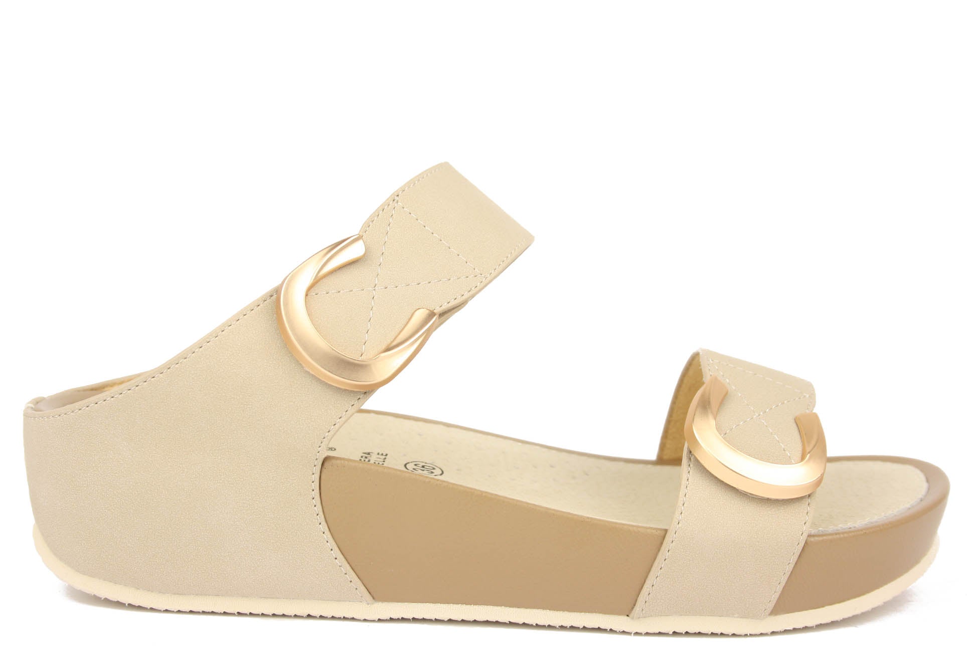DIRA CI2577 BEIGE CIABATTA SANDALO DONNA