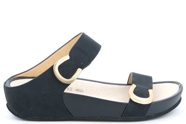 DIRA CI2577 NERO CIABATTA SANDALO DONNA