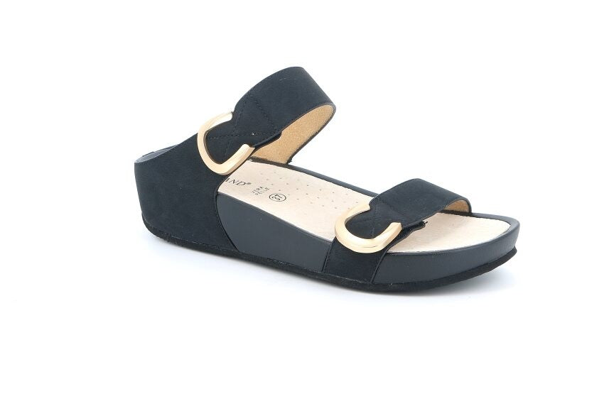 DIRA CI2577 NERO CIABATTA SANDALO DONNA