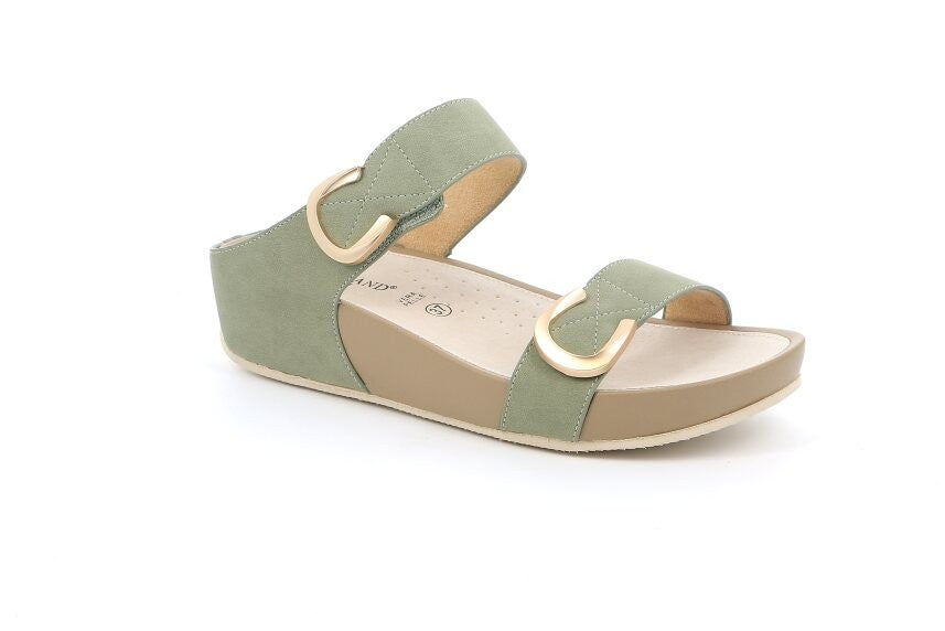 DIRA CI2577 OLIVA CIABATTA SANDALO DONNA