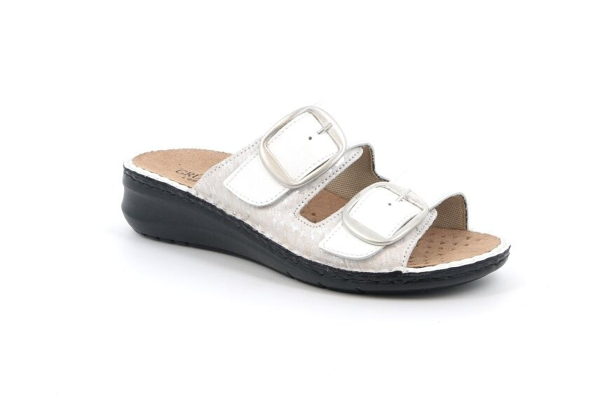 DAMI CE0873 BIANCO CIABATTA SANDALO DONNA