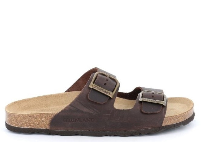 SARA CB3030 MARRON CIABATTA SANDALO DONNA