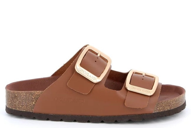 ENNY CB3272 MARRON CIABATTA SANDALO DONNA