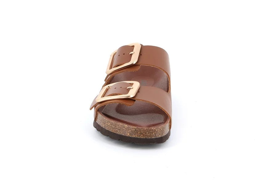 ENNY CB3272 MARRON CIABATTA SANDALO DONNA