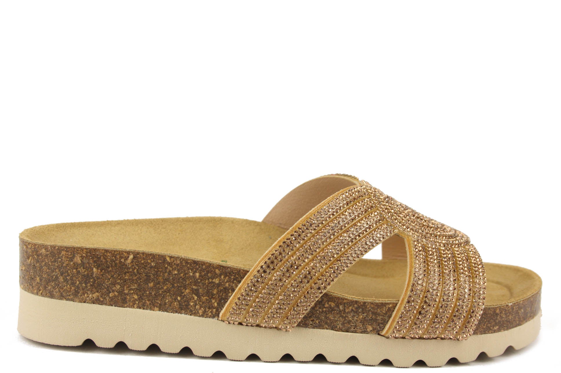 HOLA CB2659 ORO. CIABATTA SANDALO DONNA