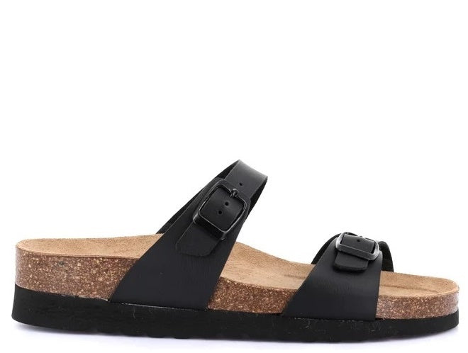 HOLA CB2436 NERO CIABATTA SANDALO DONNA
